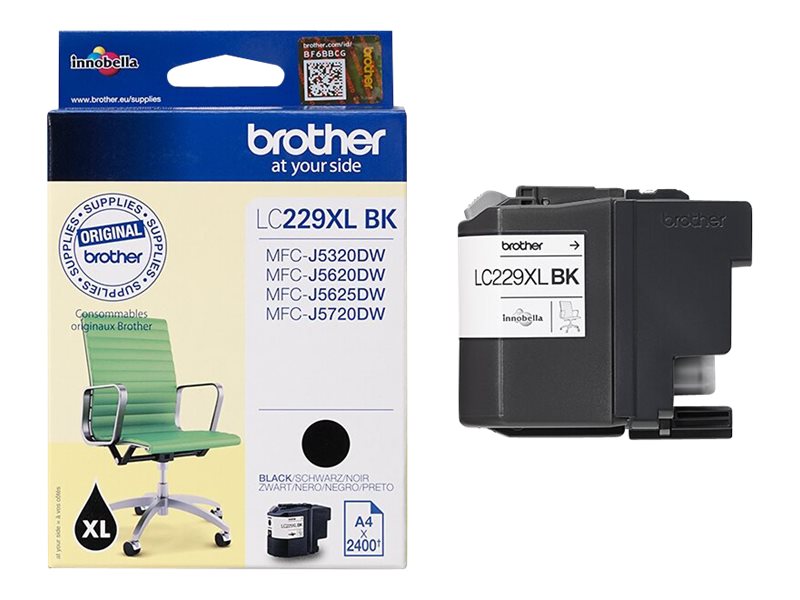 Brother LC229XLBK - Schwarz - original - Tintenpatronefür Brother MFC-J5320DW - MFC-J5625DW
