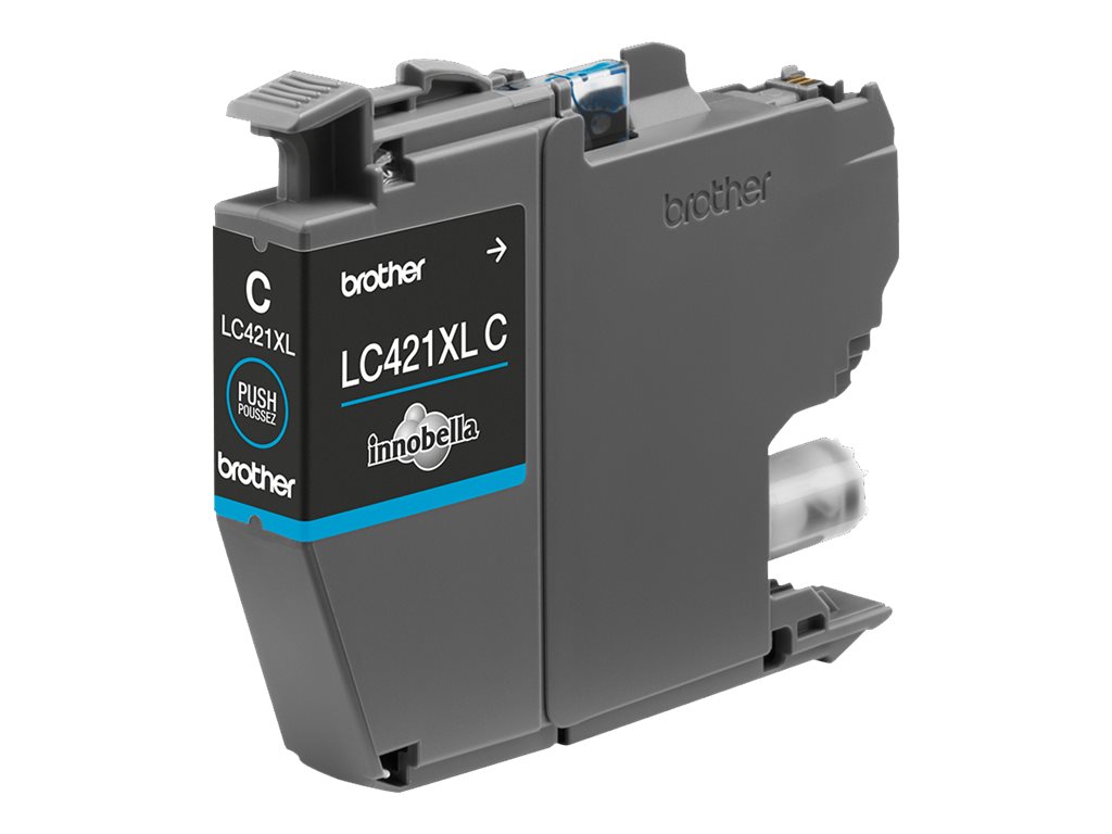 Brother LC421XLC - Hohe Ergiebigkeit - Cyanoriginal - Tintenpatrone - für Brother DCP-J1140DW - DCP-J1800DW - MFC-J1010DW - MFC-J1012DW