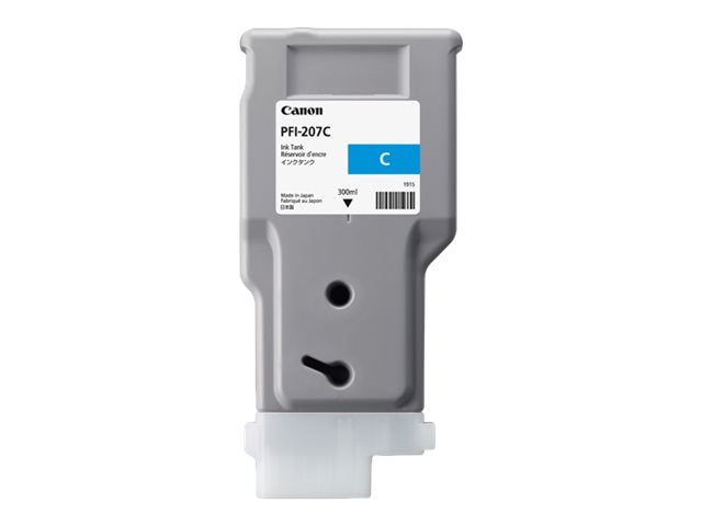 Canon PFI-207 C - 300 ml - Cyan - originalTintenbehälter - für imagePROGRAF iPF680 - iPF685 - iPF780 - iPF785