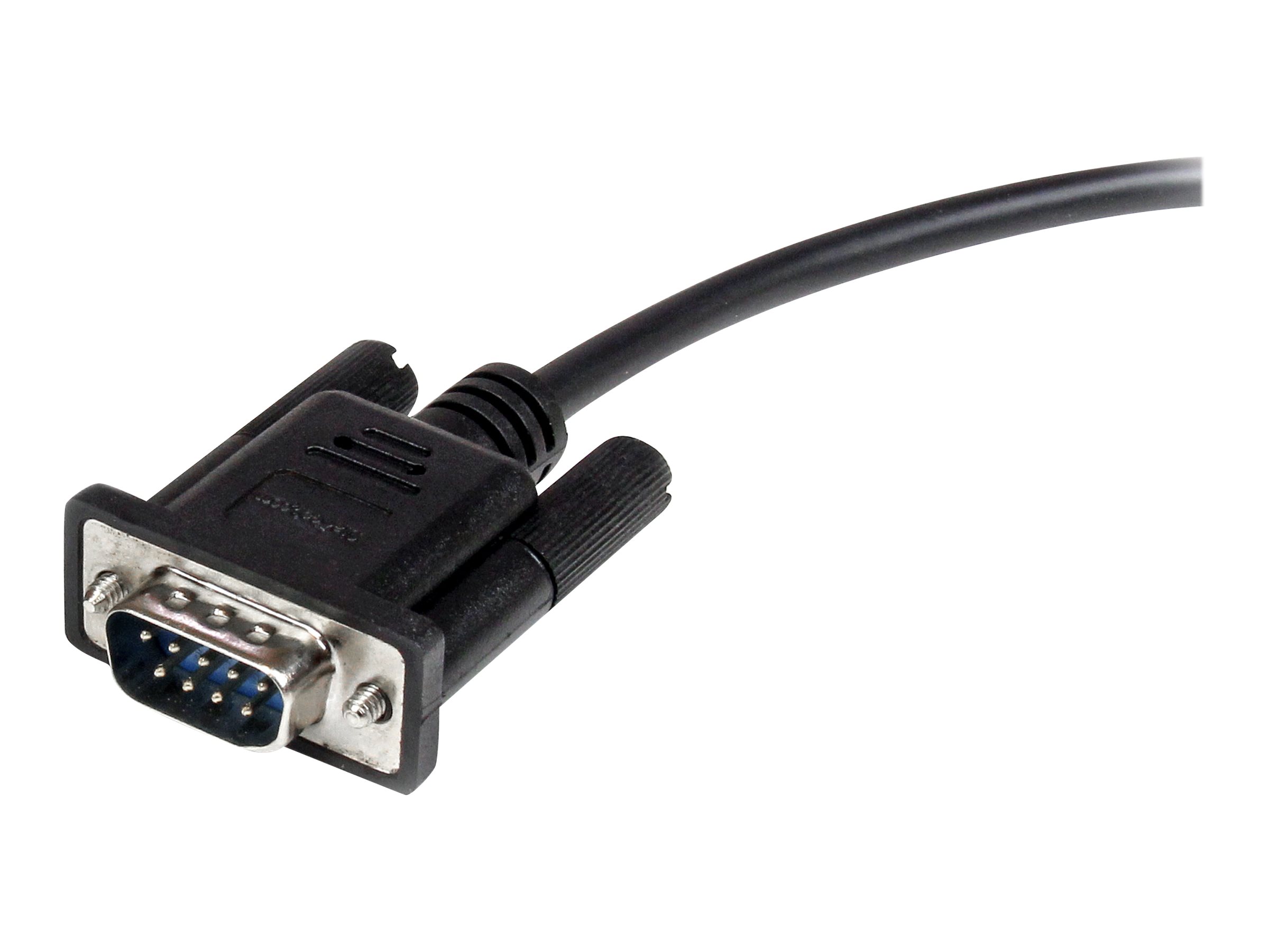 StarTech.com Serielles DB9 RS232 Verlängerungskabel 3m - RS 232 DB-9 Kabel Verlängerung- DB 9 (Stecker)RS-232 (Buchse) Schwarz - Serielles Verlängerungskabel - DB-9 (M) zu DB-9 (W) - 3 m - Schwarz - f