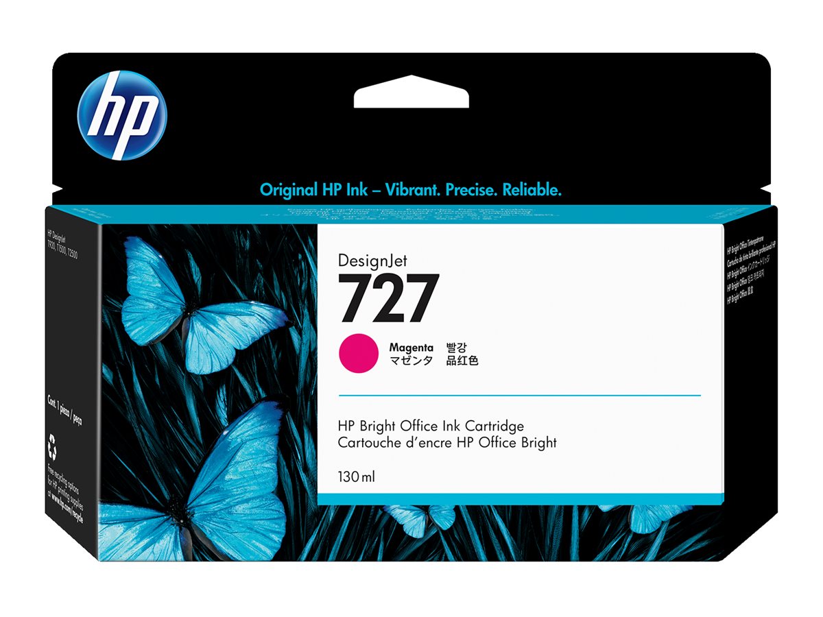 HP 727 - 130 ml - Magenta - original - DesignJetTintenpatrone - für DesignJet T1500 - T1530 - T2500 - T2530 - T920 - T930