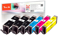 Peach PI100-188, Kompatibel, Schwarz, Cyan, Magenta, Foto schwarz, Gelb, Canon, Multi pack, Pixma IP 7200 Series, Pixma IP 7240, Pixma IP 7250, Pixma IP 8700 Series, Pixma IP 8720, Pixma IP..., 6 Stüc