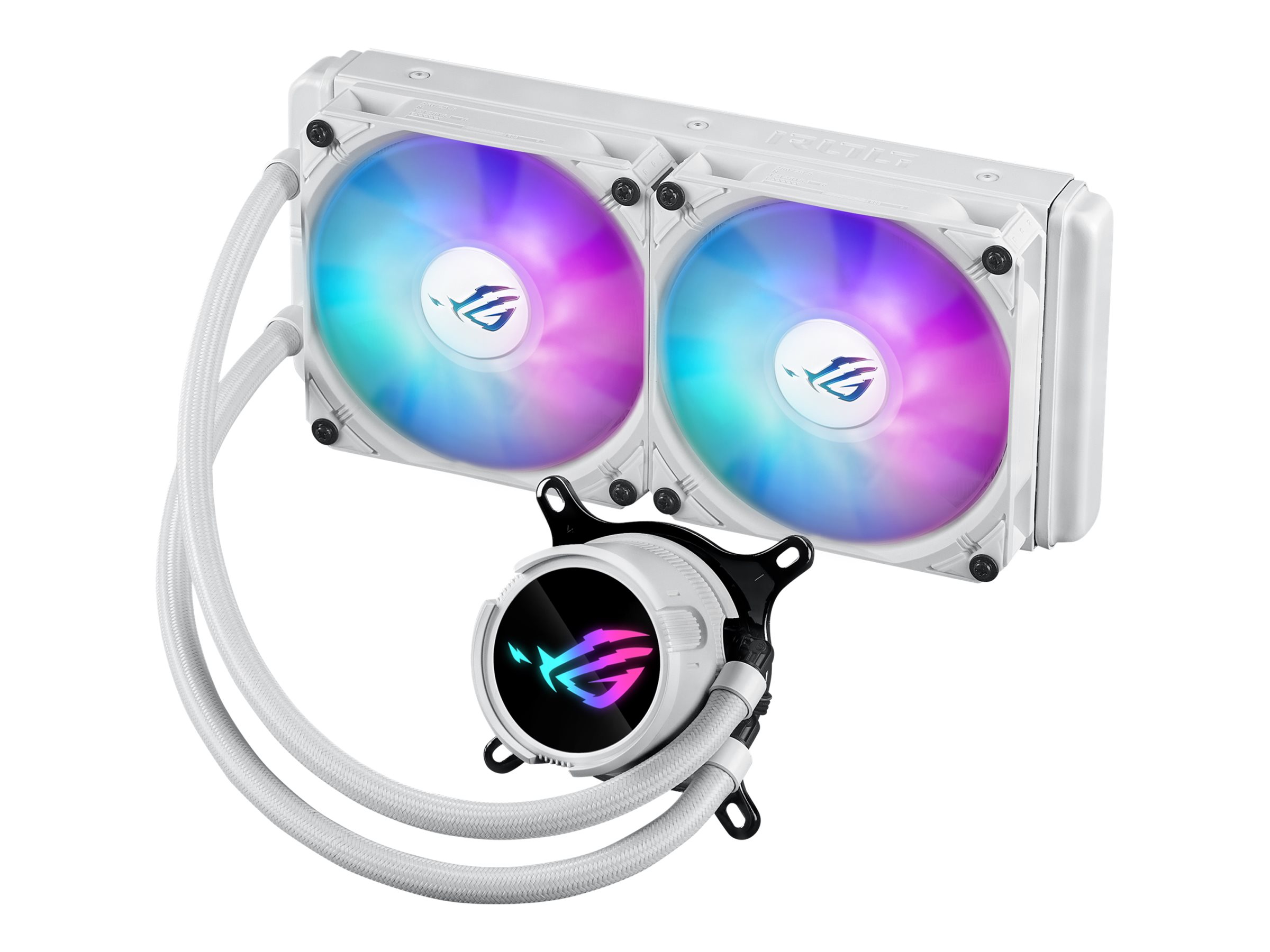 ASUS ROG STRIX LC III 240 ARGB - White Edition - Prozessor-Flüssigkeitskühlsystem - Kühlergröße: 240 mm - (für: LGA1700, LGA1200, LGA115x Socket, AM4, AM5)Kupfer - 120 mm - weiß