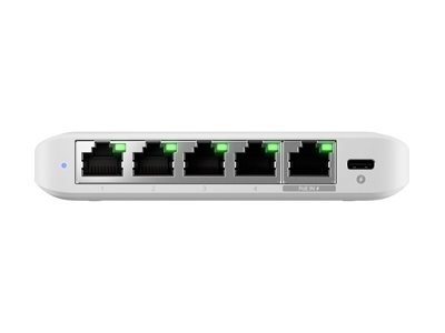 Ubiquiti UniFi Switch Flex Mini 2.5G - Switch - L2+ - managed - 4 x 2.5GBase-T + 1 x 2.5GBase-T (PoE)Desktop - PoE