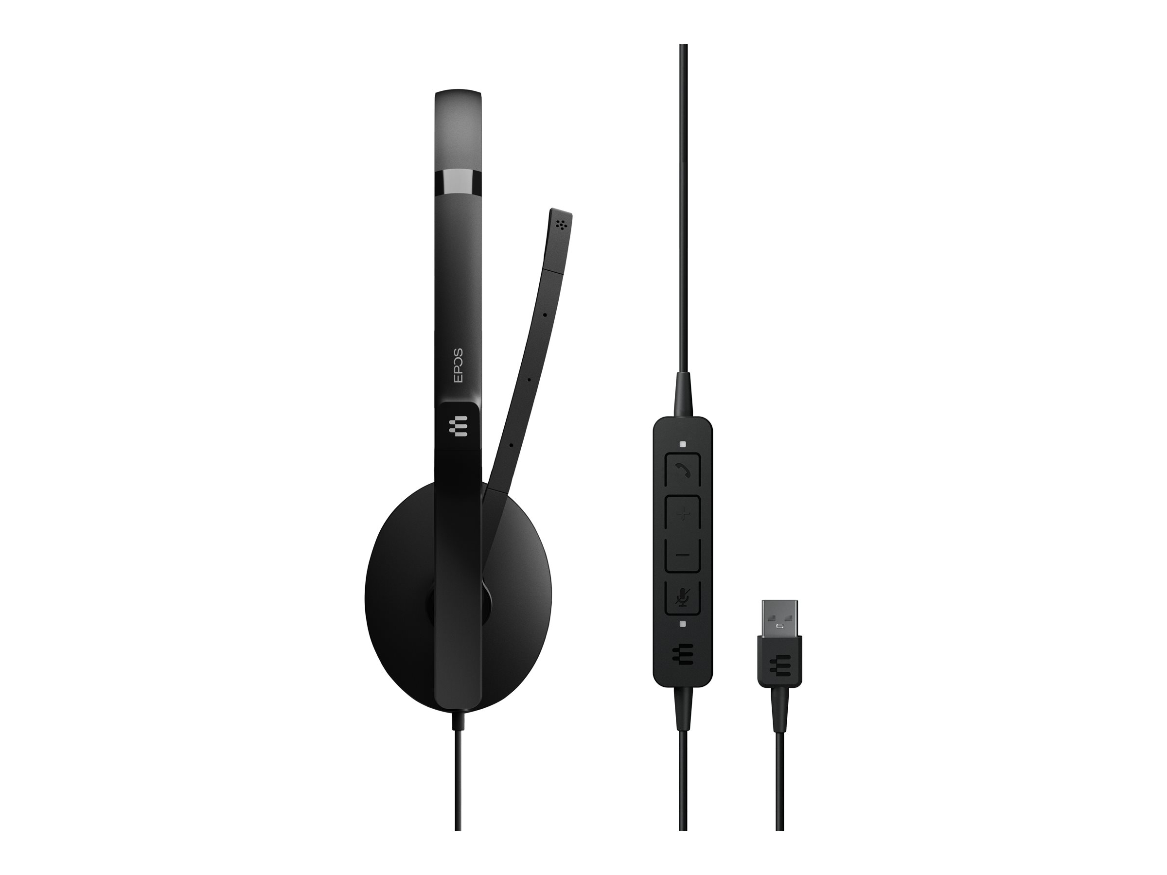 EPOS ADAPT 160 USB II - ADAPT 100 Series - HeadsetOn-Ear - kabelgebunden - USB-A - Schwarz - optimiert für UC
