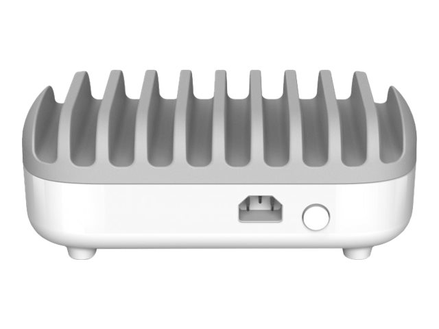 Compulocks 10 Ports USB Charging Dock Station With EU Plug - Ladestation - 120 Watt - 2.4 A - 10 Ausgabeanschlussstellen (USB)USB-Ladestation mit 10 Anschlüssen