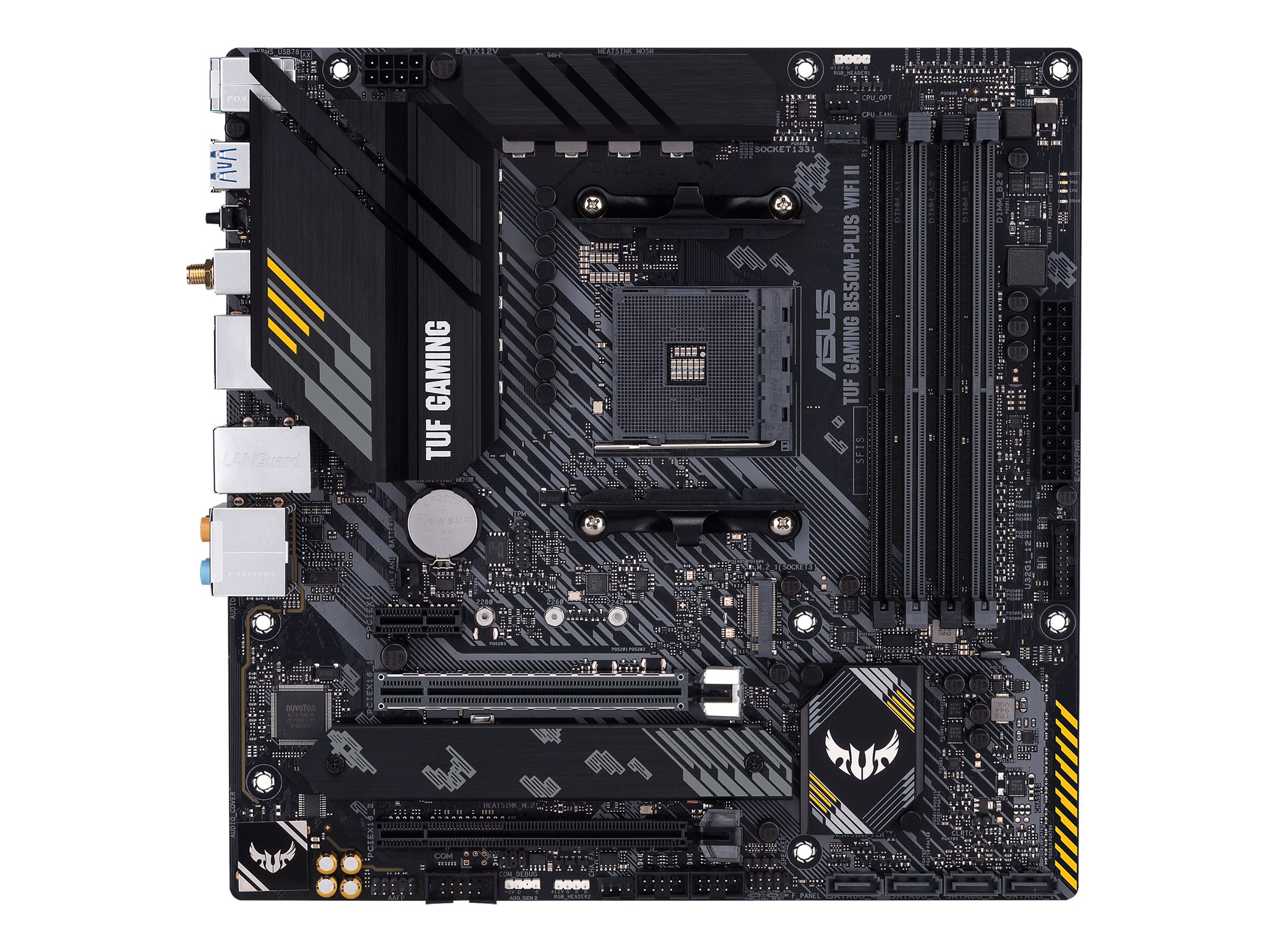 ASUS TUF GAMING B550M-PLUS WIFI II - Motherboard - micro ATX - Socket AM4 - AMD B550 Chipsatz - USB-C Gen2, USB 3.2 Gen 1, USB 3.2 Gen 2 - 2.5 Gigabit LAN, Wi-Fi 6, Bluetooth - Onboard-Grafik (CPU erf