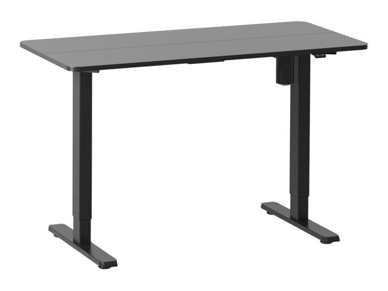 Equip ERGO - Sitz-/ Stehtisch - rechteckigelektrische Höhenverstellung - Schwarz - Schwarz Basis