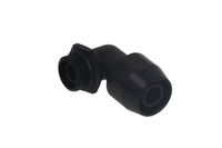 Alphacool 17455, Schwarz, Anpassung, Messing, 1/4 Zoll, 90°, 27 mm