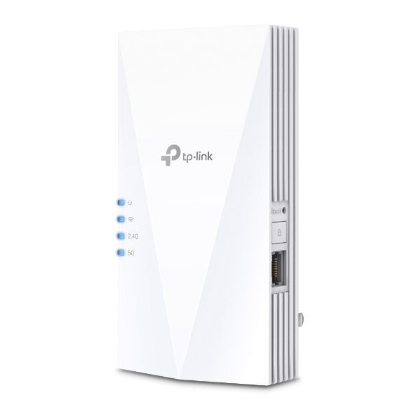 TP-LINK RE1500X(DE), Netzwerk-Repeater, 10,100,1000 Mbit/s, Extern, Gigabit Ethernet, IEEE 802.3, IEEE 802.3ab, IEEE 802.3u, Wi-Fi 6 (802.11ax)RE1500X AX1500 Wi-Fi Range Extender