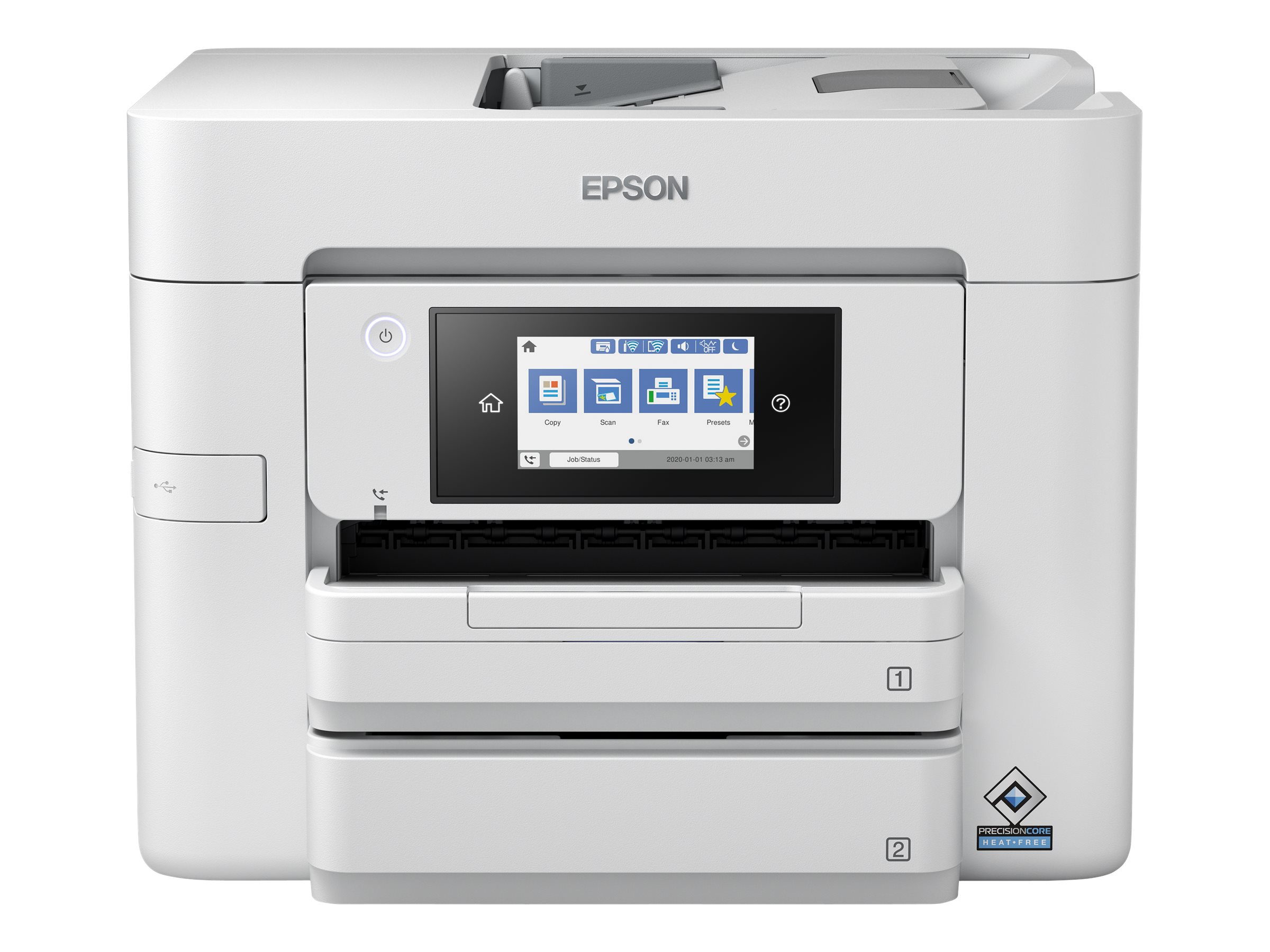 Epson WorkForce Pro WF-C4810DTWF - Multifunktionsdrucker - Farbe - Tintenstrahl - A4/Legal (Medien)bis zu 36 Seiten/Min. (Drucken) - 500 Blatt - USB 2.0 - LAN - Wi-Fi(n) - USB-Host