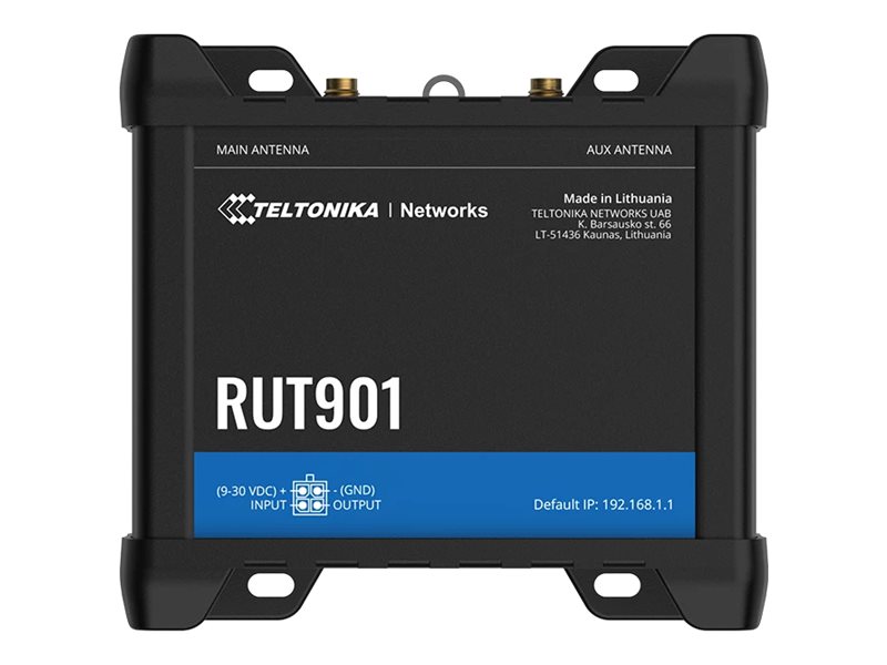 Teltonika RUT901 - Wireless Router 3-Port-SwitchPPP 2,4 GHz - an DIN-Schiene montierbar - oberflächenmontierbar