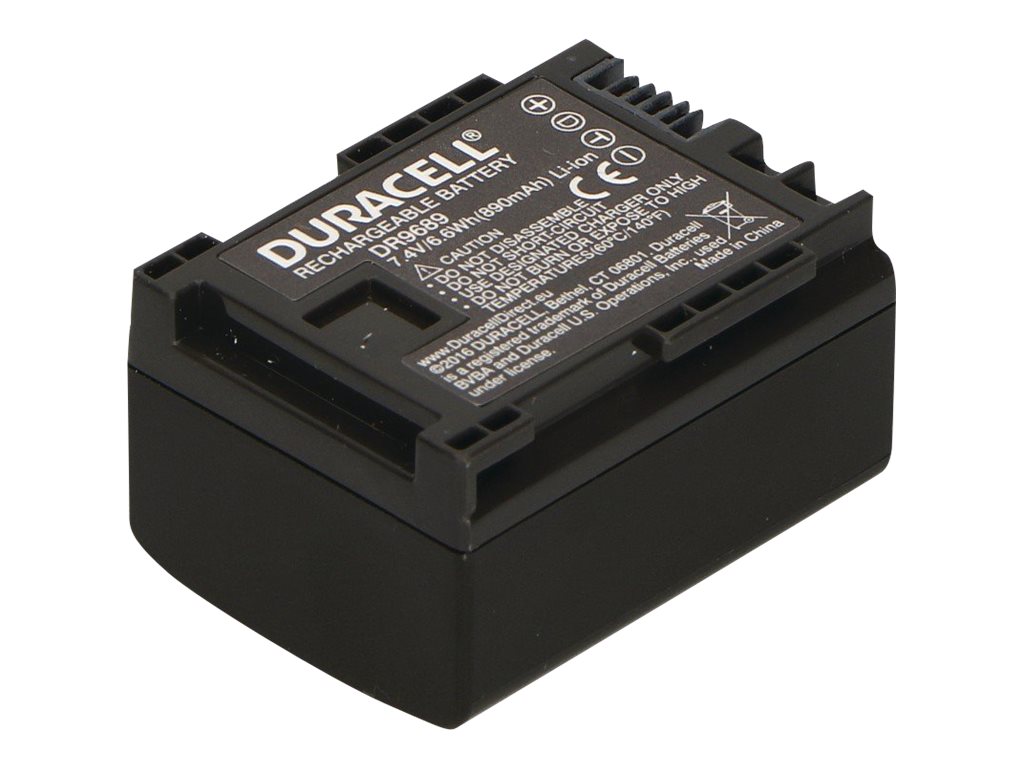 Duracell DR9689 - Batterie - Li-Ion - 900 mAhfür Canon iVIS HF G10 - HF S10 - HF S11 - HF11; LEGRIA HF M307 - HF S30; VIXIA HF G20 - HF M301
