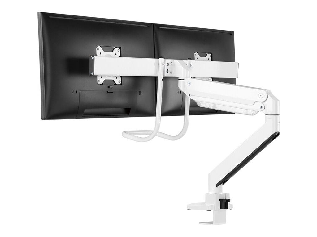 Neomounts NM-D775DX - Befestigungskit - Voll beweglich - für 2 LCD-Displays - Aluminium - weiß - Bildschirmgröße: 25.4-81.3 cm (10"-32")Klemmmontage - Tülle - Tischmontage