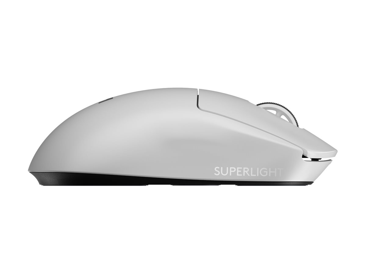 Logitech G PRO X SUPERLIGHT 2 - Maus - Gamingoptisch - 5 Tasten - kabellos - 2.4 GHz - USB Logitech LIGHTSPEED Empfänger - weiß