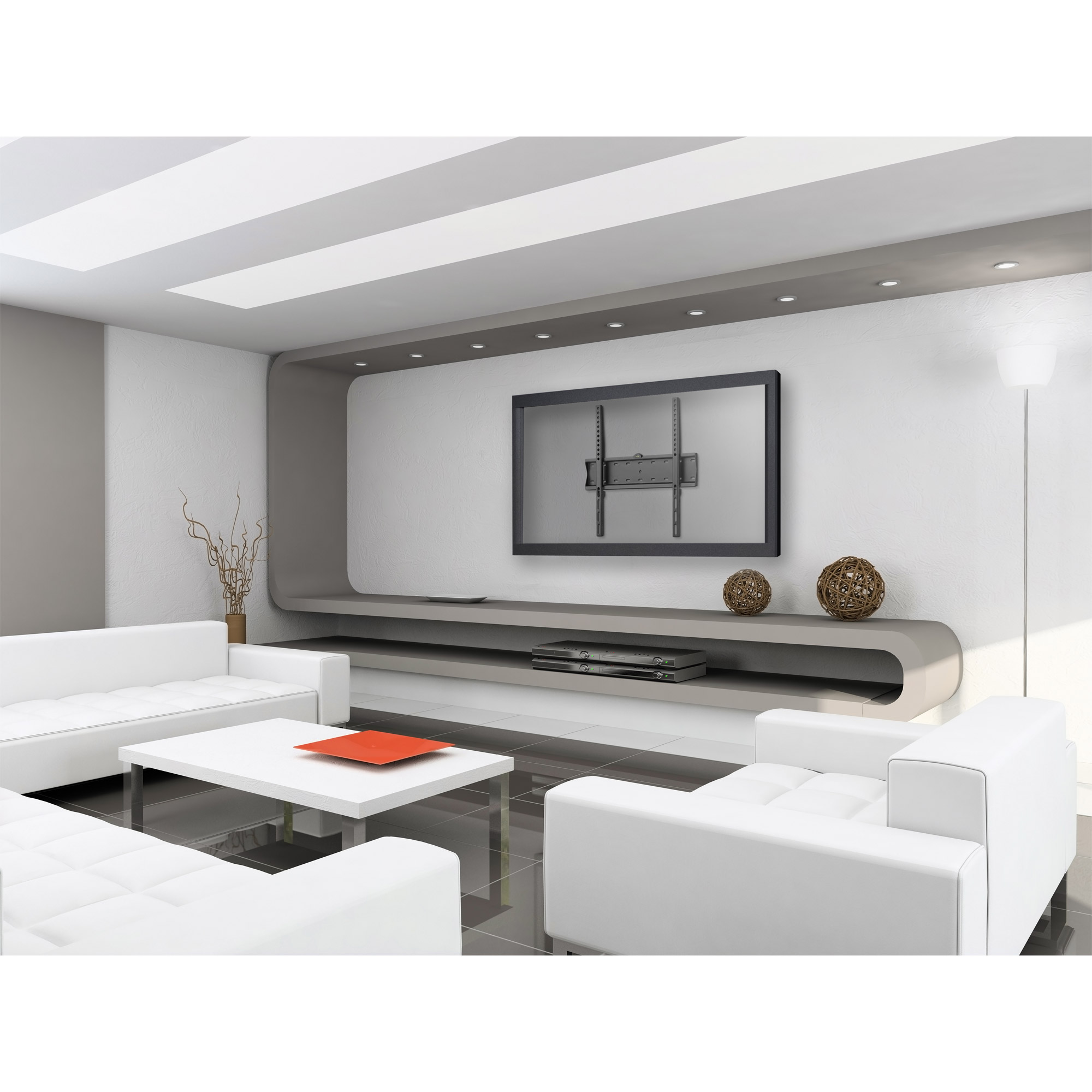 InLine Basic Wandhalterung - für Flach-TV 81-140cm (32-55") - max. 40kgWandmontage