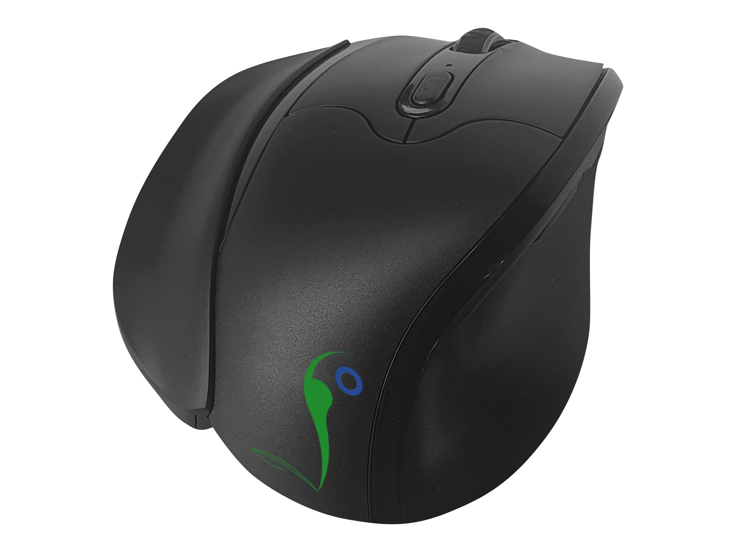Quinta ERGOLEBEN VM - Vertikale Maus - mittlere Größe - ergonomisch - Für Linkshänder - optisch - 5 Tasten - kabellos - 2.4 GHz - kabelloser Empfänger (USB)2.4 Ghz kabellos - links - medium - 1000 - 1