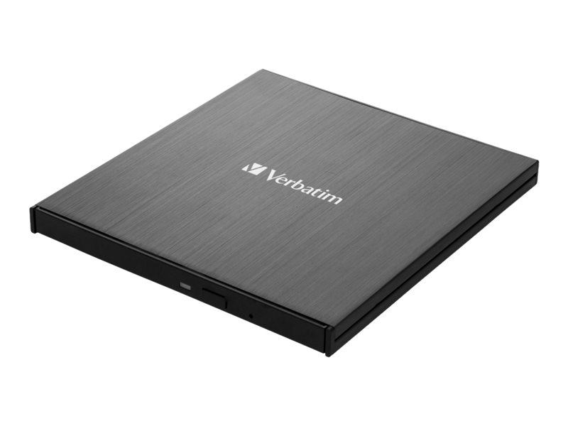 Verbatim Slimline - Laufwerk - BDXL Writer - 6x/4x - SuperSpeed USB 3.1 Gen 1 - extern (13,3 cm Slim Line) Externer Slimline-Blu-ray-Writer - Ultra HD 4K - USB 3.1 Gen 1 Type C
