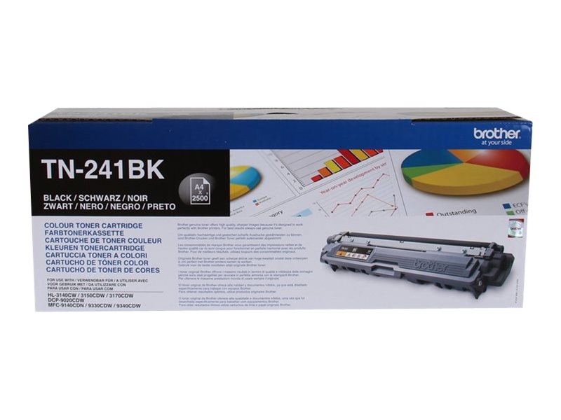 Brother TN241BK - Schwarz - original - Tonerpatronefür Brother DCP-9015CDW - DCP-9020CDW - HL-3150CDW - MFC-9140CDN
