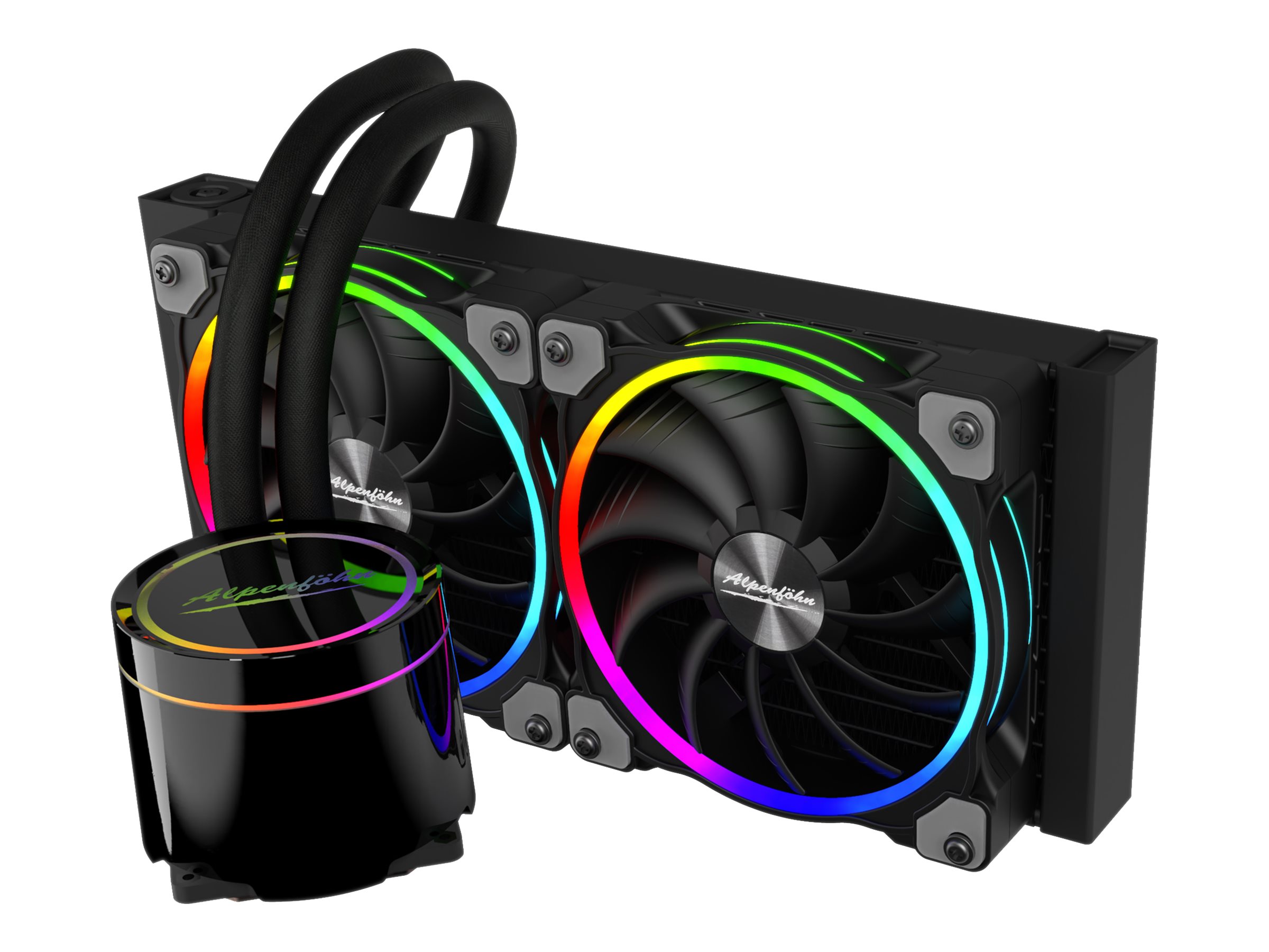 Alpenföhn Gletscherwasser 240 High Speed - Prozessor-Flüssigkeitskühlsystem - Kühlergröße: 240 mm - (für: LGA1156, AM2, AM2+, LGA1366, AM3, LGA1155, AM3+, LGA2011, FM1, LGA1150, LGA2011-3, LGA1151, AM