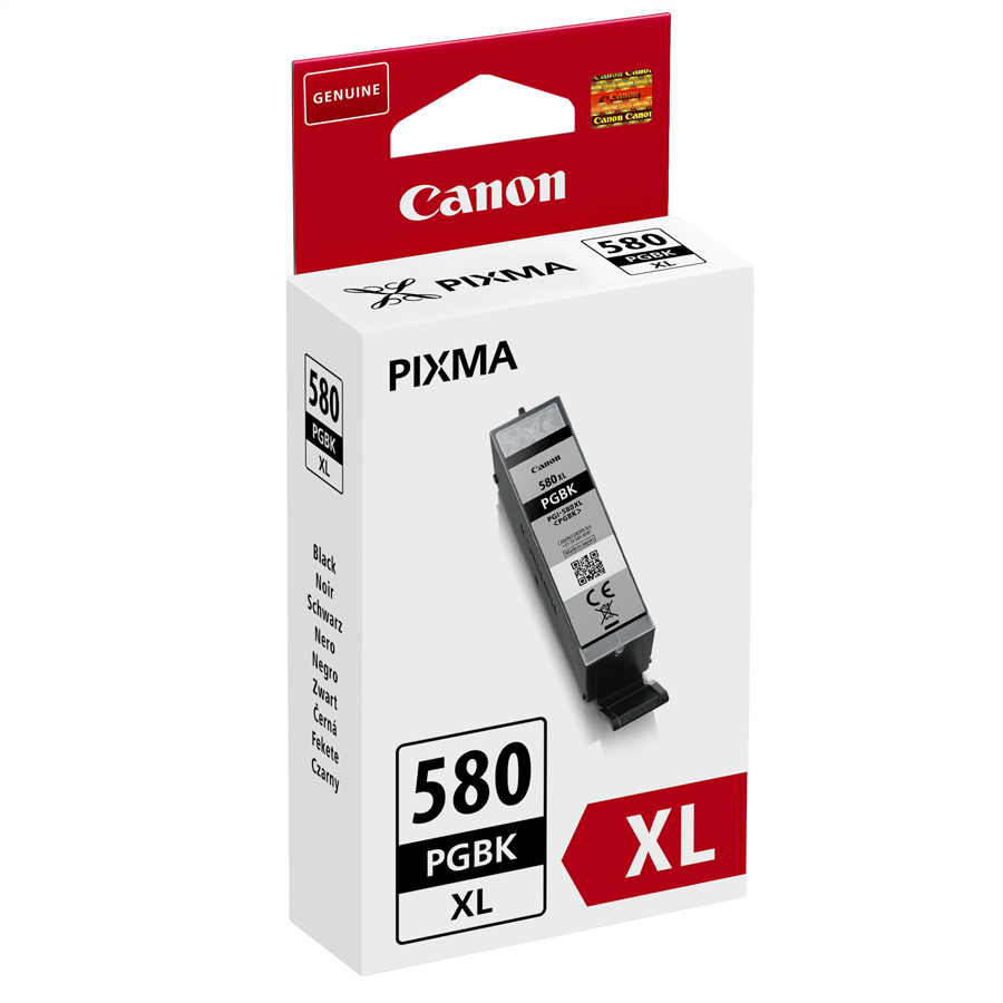 Canon PGI-580PGBK XL - 18.5 ml - Größe XL - Schwarzoriginal - Tintenbehälter - für PIXMA TS6251 - TS6350 - TS6351 - TS705 - TS8252 - TS8350 - TS8351 - TS8352 - TS9550 - TS9551