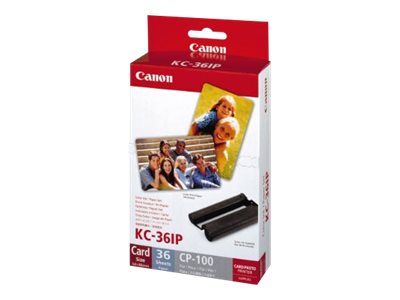 Canon KC-36IP - 54 x 86 mm Druckpatrone / Papiersatzfür Canon SELPHY CP1000 - CP1200 - CP1300 - CP530 - CP780 - CP790 - CP800 - CP820 - CP900 - CP910