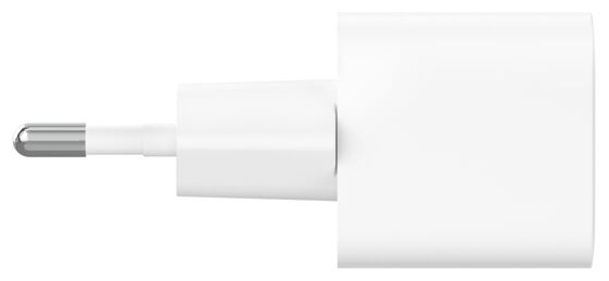 Belkin BoostCharge - Netzteil - PPS-Technologie - 25 Watt - PD 3.1/PPS, Fast Charge (USB-C)auf Kabel: USB-C - mit USB-C-Kabel (1 m)