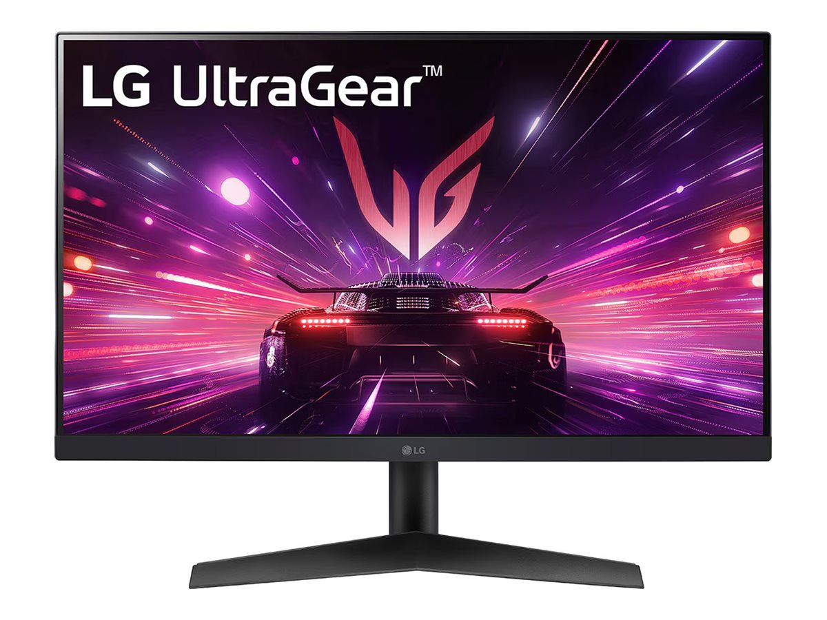 LG UltraGear 24GS60F-B - LED-Monitor - Gaming - 61 cm (24")(23.8" sichtbar) - 1920 x 1080 Full HD (1080p) @ 180 Hz - IPS - 300 cd/m² - 1000:1 - HDR10 - 1 ms - HDMI - DisplayPort
