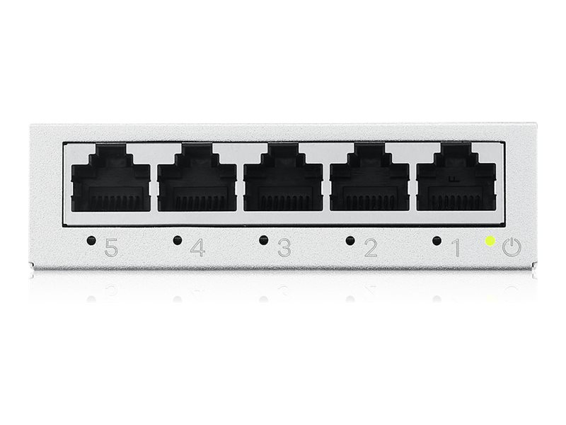 ZyXEL GS-100 series GS-105B - Version 5 - Switchunmanaged - 5 x 10/100/1000 - Desktop - wandmontierbar