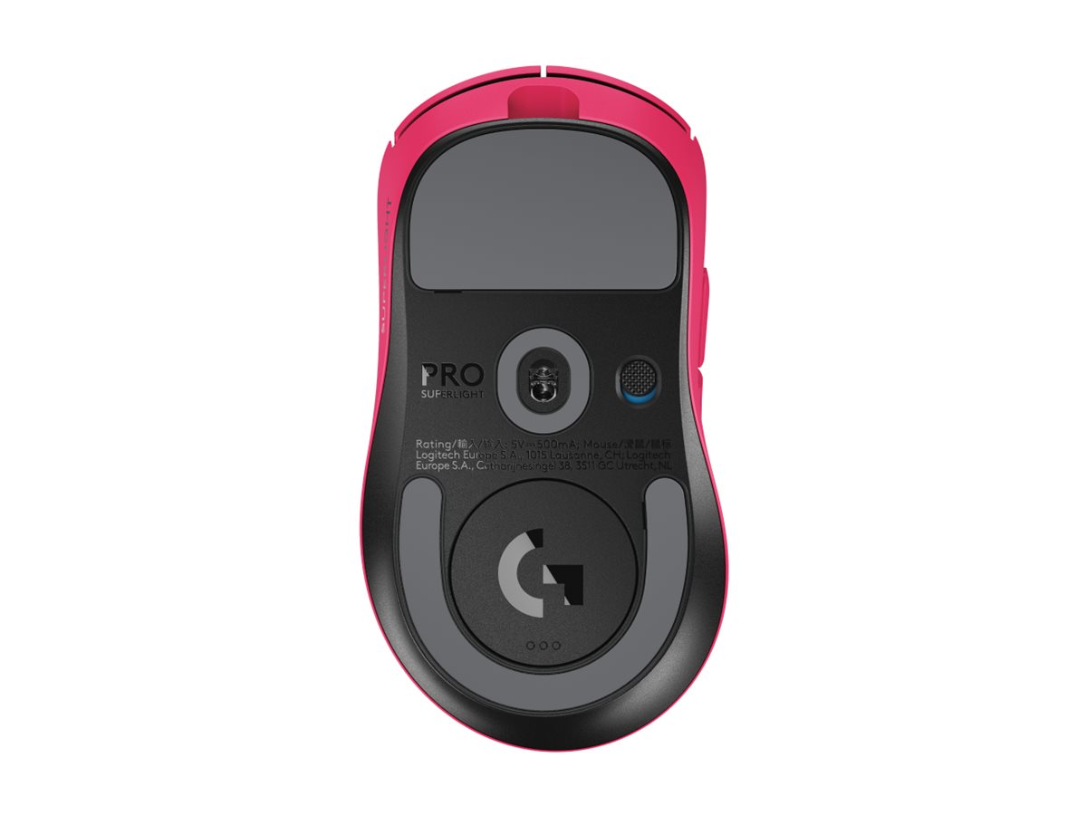 Logitech G PRO X SUPERLIGHT 2 DEX - Maus - ergonomischFür Rechtshänder - optisch - 5 Tasten - kabellos - kabelgebunden - 2.4 GHz - USB - pink