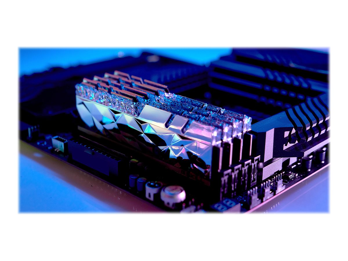 G.Skill Trident Z Royal Elite - DDR4 - Kit64 GB: 4 x 16 GB - DIMM 288-PIN - 3600 MT/s / PC4-28800 - CL16 - 1.35 V - ungepuffert - non-ECC - Silber