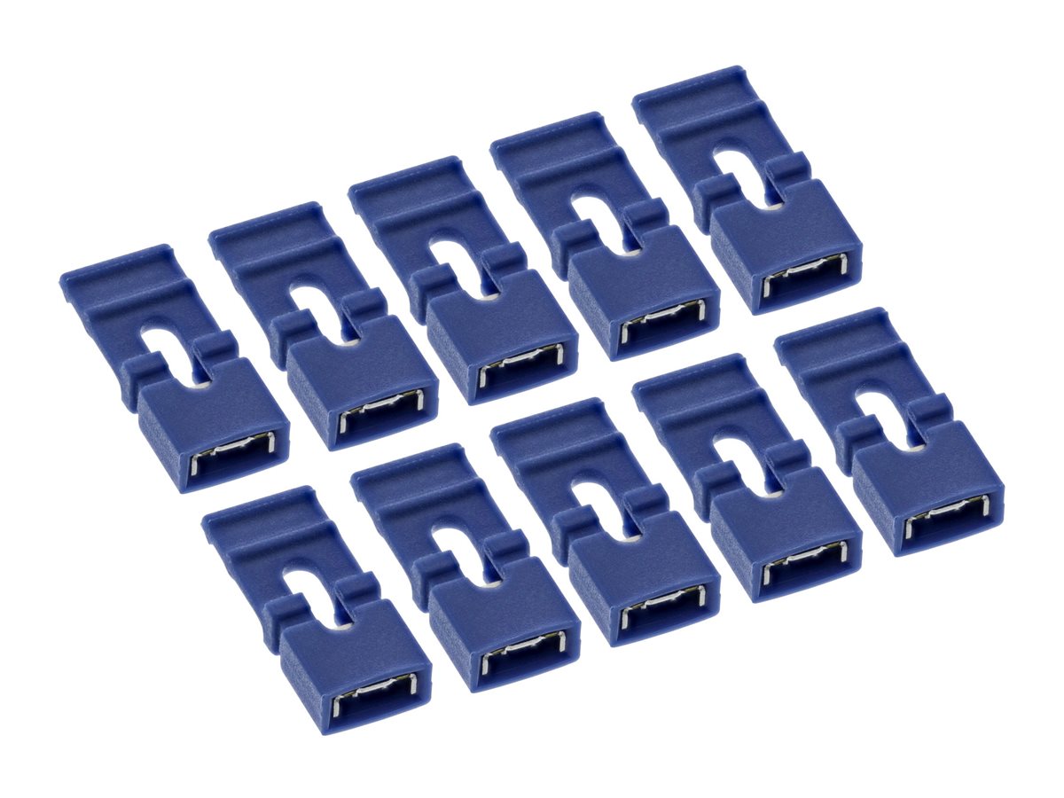 InLine Jumper (Kurzschlußbrücken) mit Lasche - 10 Stück