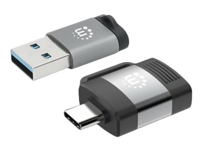 Manhattan USB-C-Adapterkit - USB 3.2 Gen 13 A - Space-grau - Schwarz