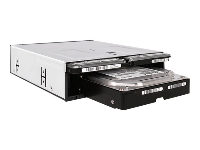 Icy Dock flexiDOCK MB095SP-B - Gehäuse für Speicherlaufwerke - 2.5", 3.5" (6.4 cm, 8.9 cm)Schwarz - Silber