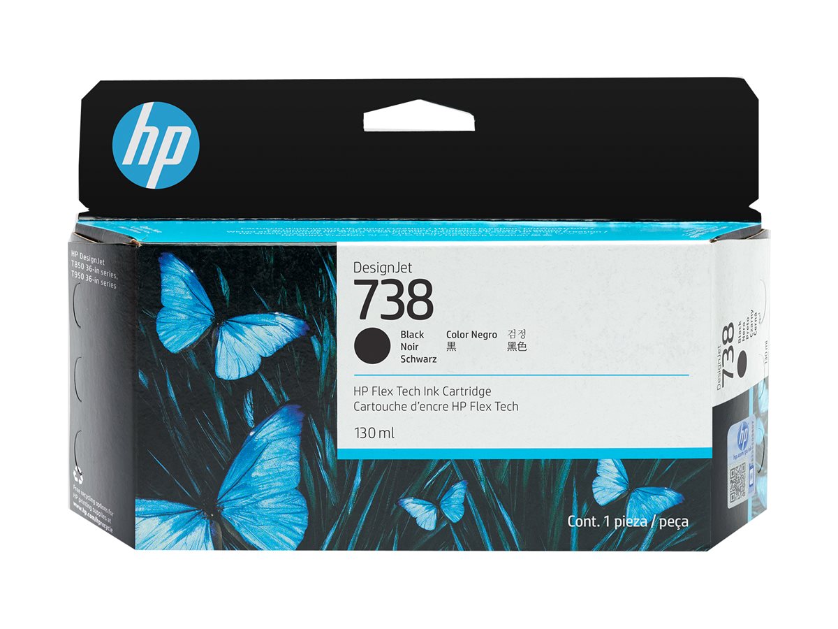 HP 738 - 130 ml - Schwarz - original - DesignJetTintenpatrone - für DesignJet T950 - XT950