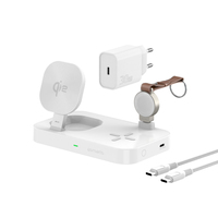 4smarts 540994, Drinnen, Gleichstrom, USB, 5 V, Kabelloses Aufladen, Weiß