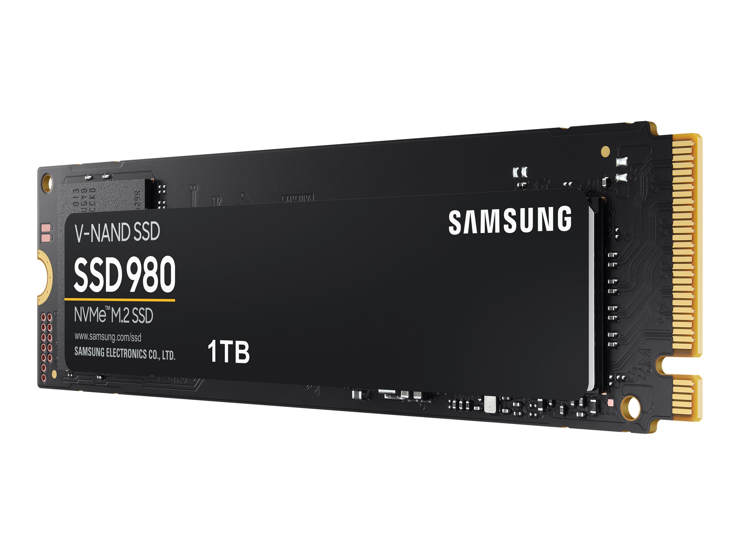 Samsung 980 MZ-V8V1T0BW - SSD - verschlüsselt - 1 TB - intern - M.2 2280 - PCIe 3.0 x4 (NVMe)256-Bit-AES - TCG Opal Encryption