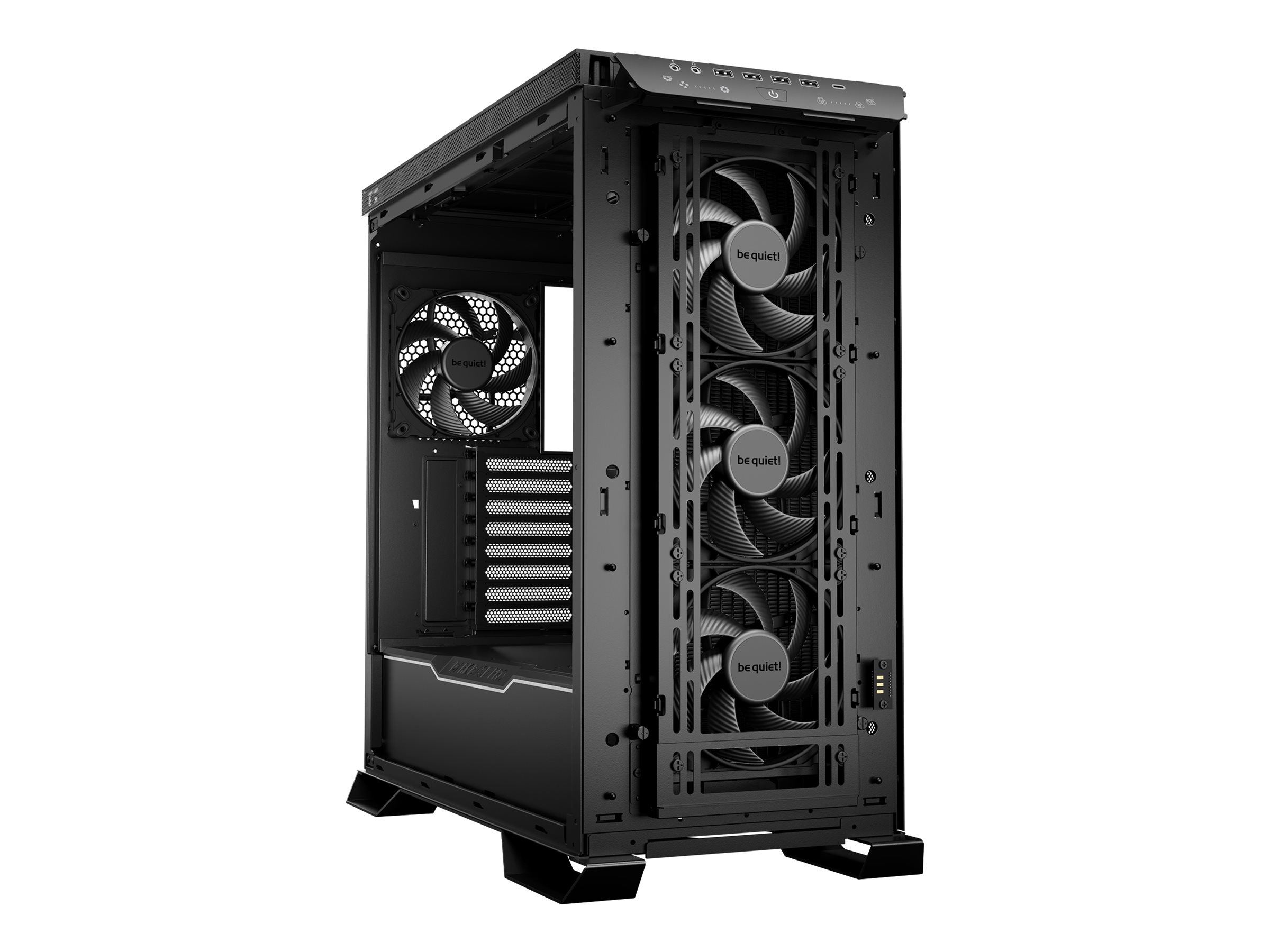Be Quiet! Dark Base Pro 901 - FT - ATX - Seitenteil mit Fenster (gehärtetes Glas)keine Spannungsversorgung (ATX / PS/2) - Schwarz - USB/Audio