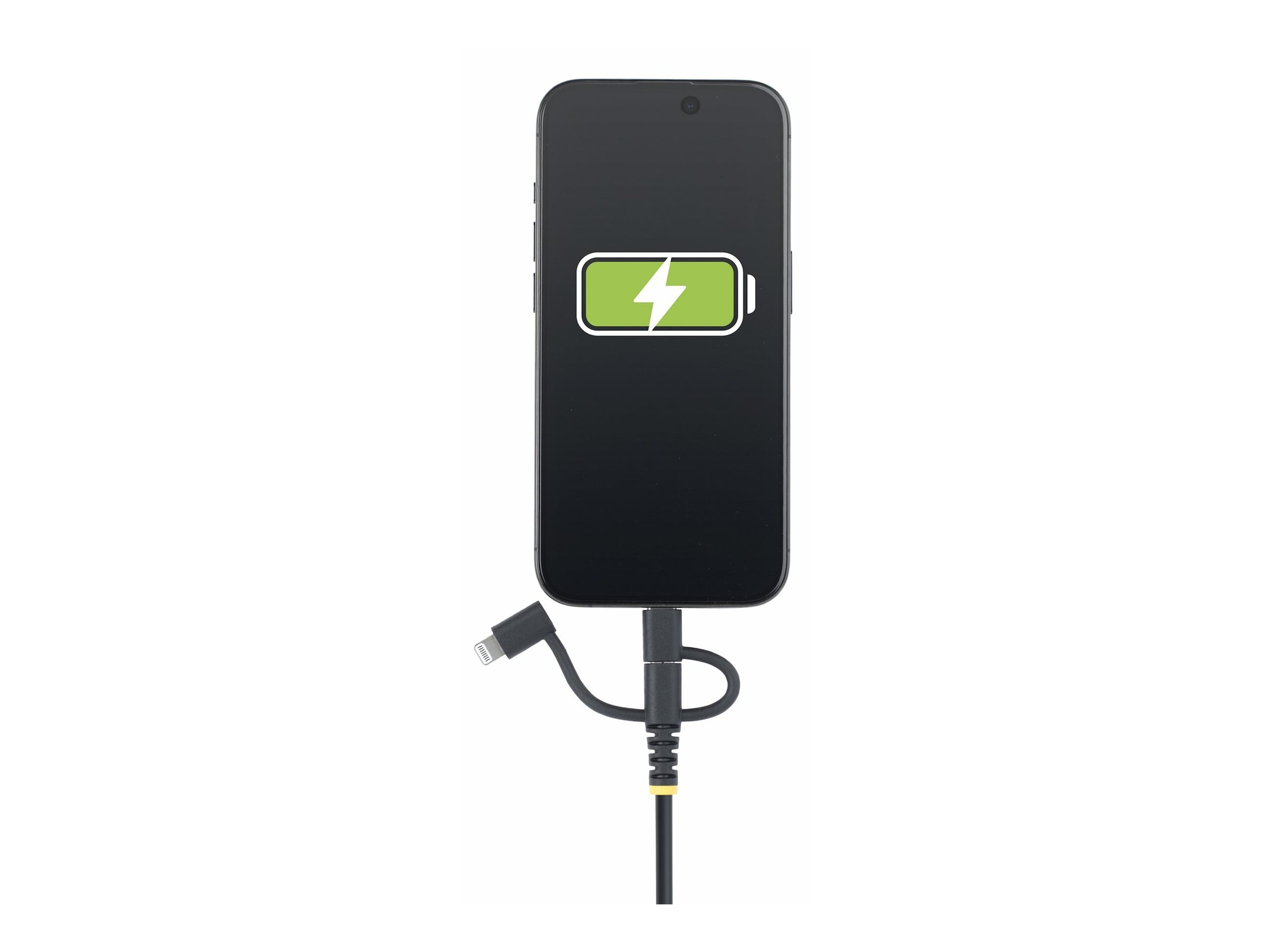 StarTech.com StarTech 3.3ft USB Multi Charging Cable, Lightning/Micro-USB/Type-CUSB-Kabelsatz - 3 A - 1 m - passiv - robust - Schwarz