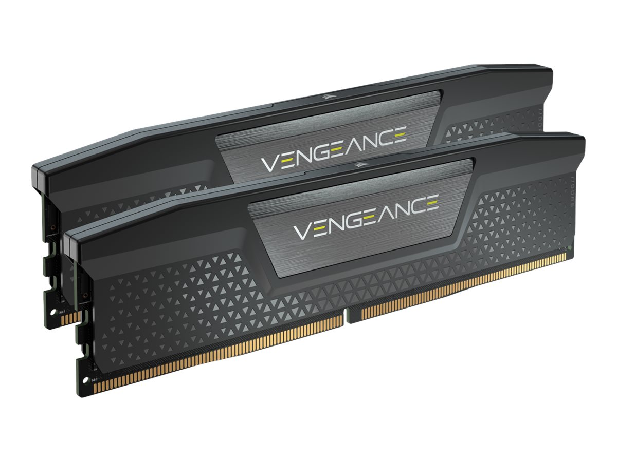 Corsair Vengeance - DDR5 - Kit - 32 GB: 2 x 16GB - DIMM 288-PIN - 4800 MT/s / PC5-38400 - CL40 - 1.1 V - ungepuffert - non-ECC - Schwarz