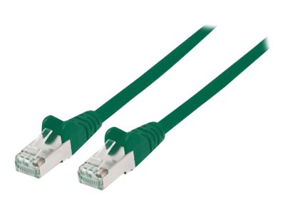 Intellinet Network Patch Cable, Cat6A, 7.5m, Green, Copper, S/FTP, LSOH / LSZH, PVC, RJ45, Gold Plated Contacts, Snagless, Booted, , Polybag - Patch-Kabel (DTE)RJ-45 (M) zu RJ-45 (M) - 7.5 m - SFTP -