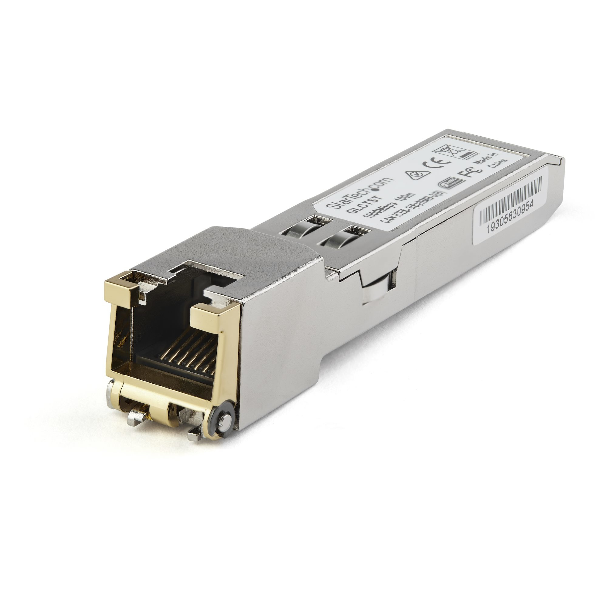 StarTech.com SFP1GTEMCST Transceiver Modul (SFP Module, 1000Base-T  Dell EMC kompatibel, Kupfer, RJ-45 Kupfer mit DDM)SFP (Mini-GBIC)-Transceiver-Modul (gleichwertig mit: Dell EMC SFP-1G-T) - 1GbE - 1