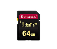 Transcend 700S - Flash-Speicherkarte - 64 GBVideo Class V90 / UHS-II U3 / Class10 - SDXC UHS-II