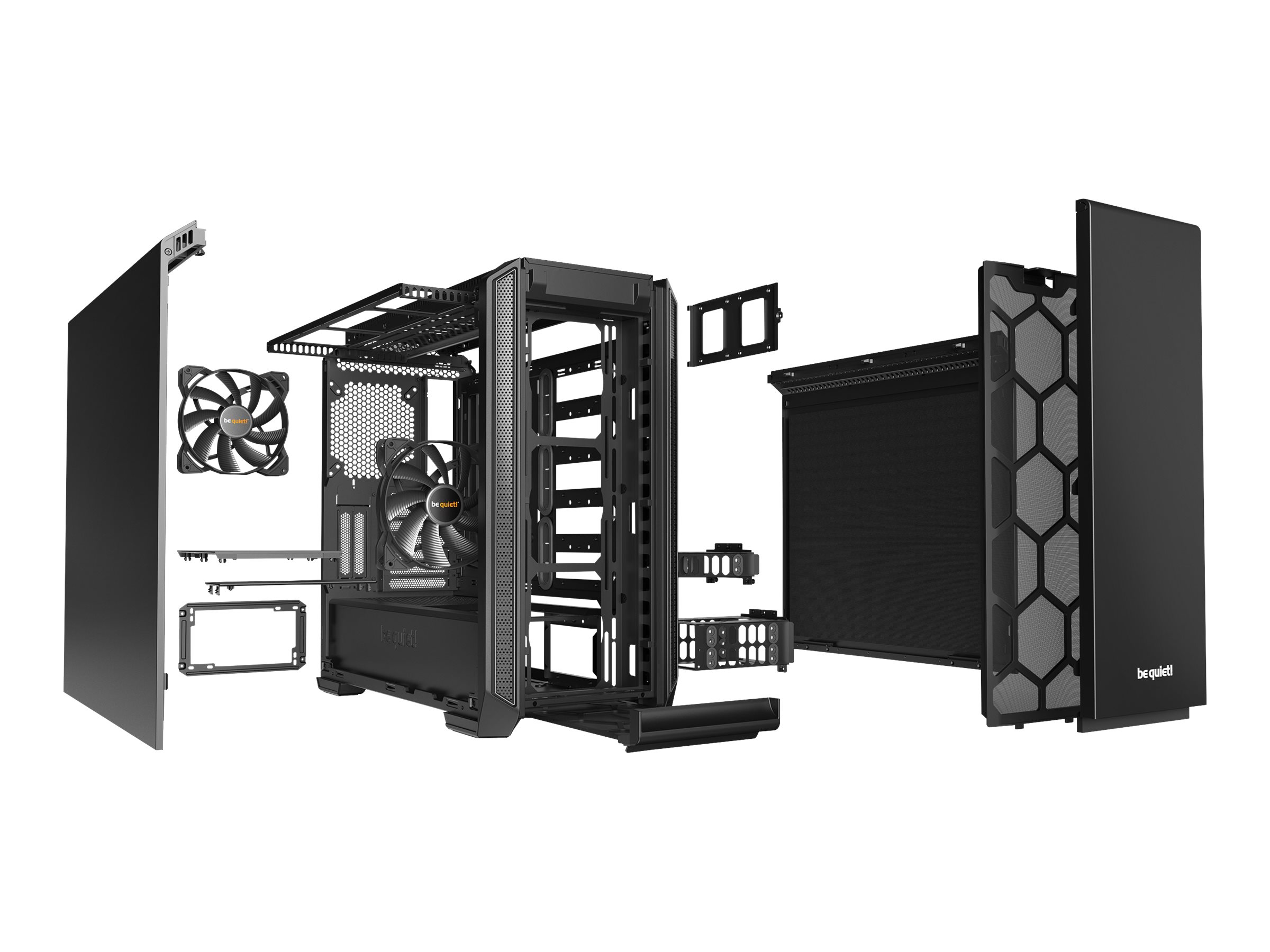 Be Quiet! Silent Base 601 - Tower - E-ATX - keine Spannungsversorgung (ATX / PS/2) Schwarz - USB/Audio