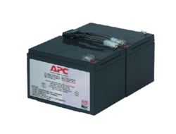 APC Replacement Battery Cartridge #6 - USV-Akku1 x Batterie - Bleisäure - Schwarz - für P/N: SMC1500IC - SMT1000CUS - SMT1000I-AR - SMT1000IC - SUA1000I-IN - SUA1000J3W - SUA1500J3W
