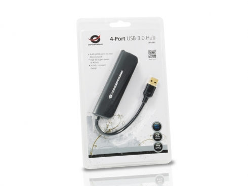 Conceptronic C4PUSB3 - Hub - 4 x SuperSpeed USB3.0 - Desktop