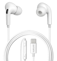 4smarts Active In-Ear Stereo Headset USB Type-C Melody Digital Basic, Kabelgebunden, Anrufe/Musik, 20 - 20000 Hz, Kopfhörer, Weiß
