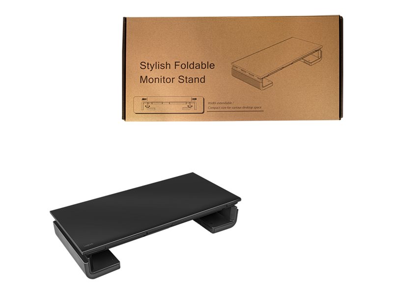 LogiLink Ergonomic riser - Aufstellung - fürLCD-Display / Notebook / Tablet - Metall - Kunststoff - Schwarz - Schreibtisch