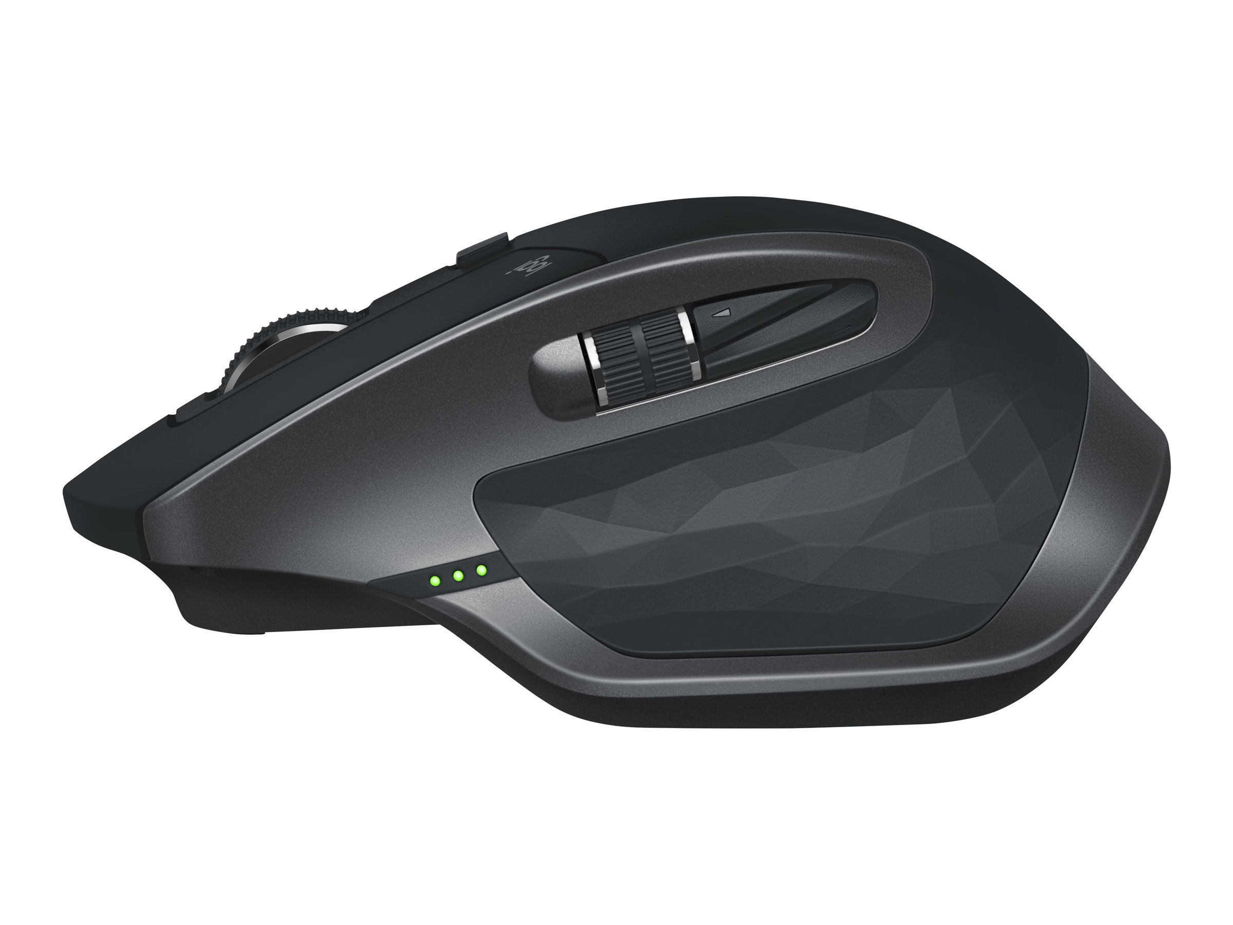 Logitech MX Master 2S - Bluetooth Edition - Mausergonomisch - Laser - 7 Tasten - kabellos - 2.4 GHz - Bluetooth - USB Logitech Unifying Empfänger - Graphite