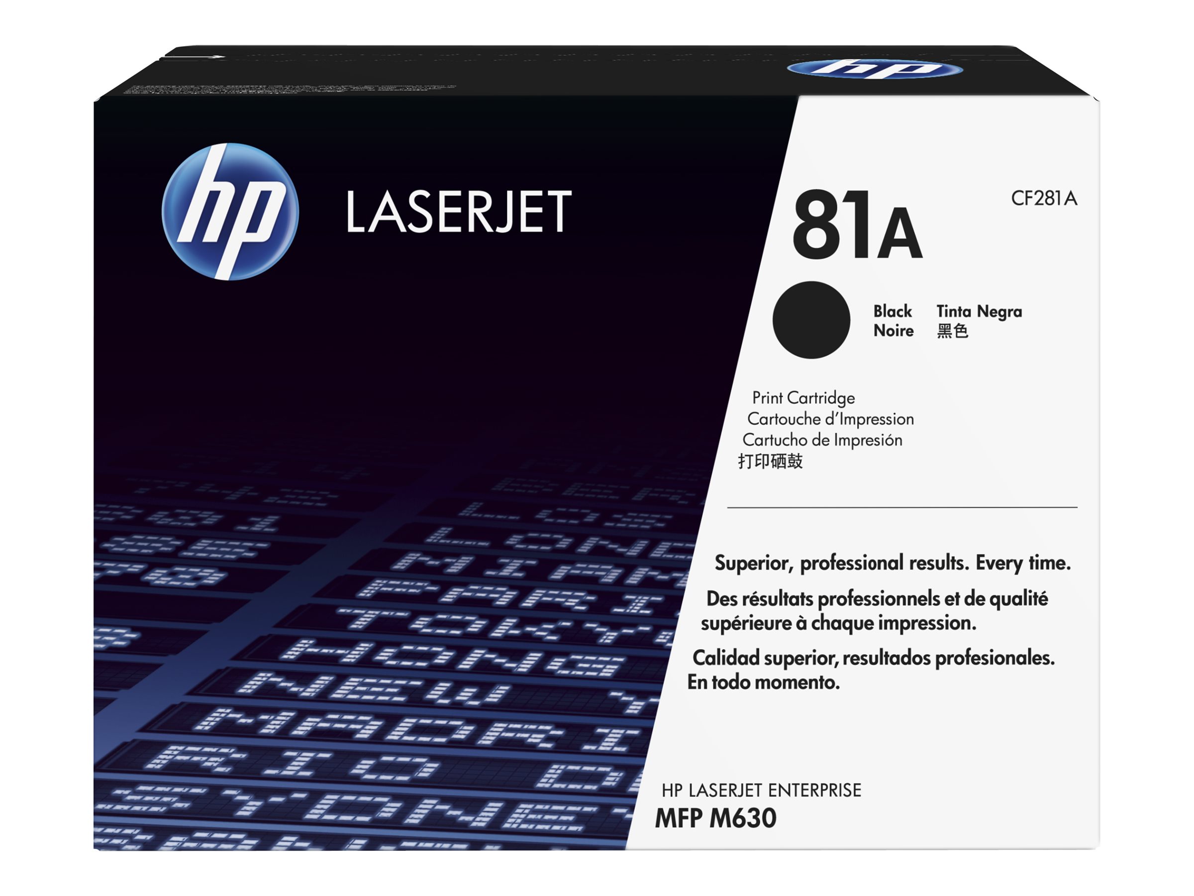 HP 81A - Schwarz - original - LaserJet - Tonerpatrone (CF281A)für LaserJet Enterprise M632 - MFP M630; LaserJet Enterprise Flow MFP M630; Officejet Pro 8730